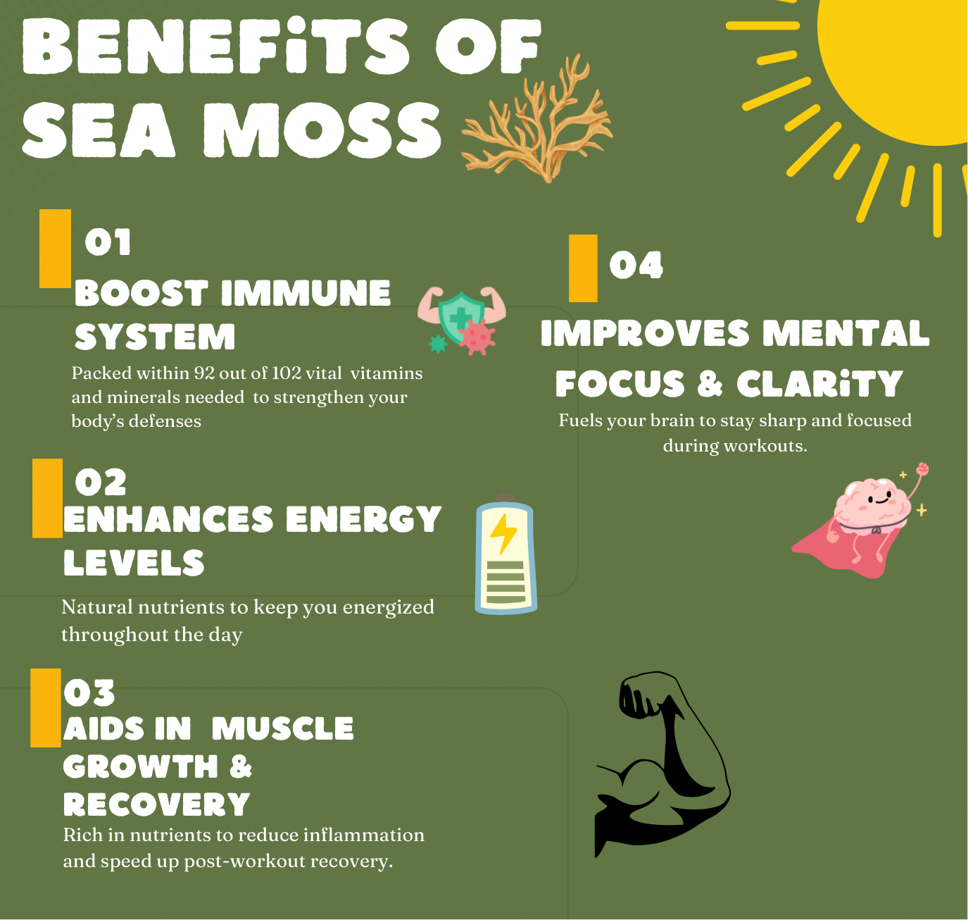 Mango & Orange infused Sea Moss Gel